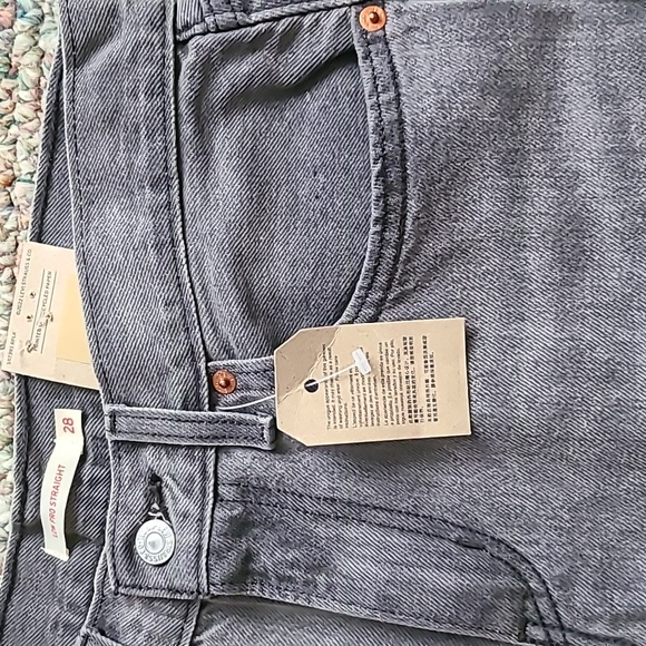 LEVIS WOMENS LIW PRO STRAIGHT GRAY JEANS SIZE 28 SEE MEASUREMENTS IN PICTURES - Picture 3 of 16